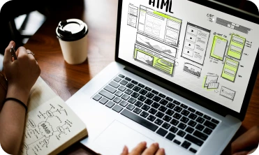 Web development illustration